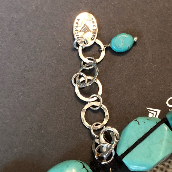 Silpada Turquoise Sterling Chunky Bead Necklace - Picture 3 of 4